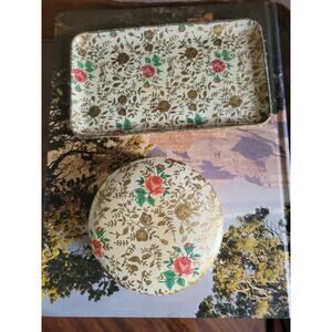 Vintage Alfred Knobler Highmount Lacquerware Chintz Coasters And Tray Set Japan